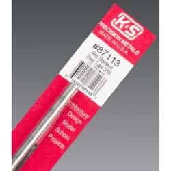 K&S Round Tube 3/16 in. x 12 in. Stainless steel Carded