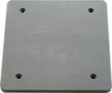 Cantex 3/8 in. Square PVC 1 Gang 1 gang Outlet Box Gray