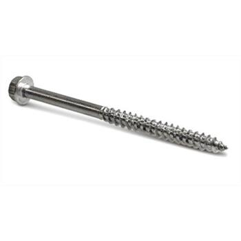 Simpson Strong-Tie No. 2 x 4 in. L Star Hex Washer Head Galvanized Steel Structural Screws 30