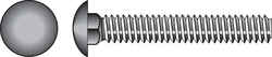 HILLMAN 7/16 Dia. x 2-1/2 in. L Zinc-Plated Steel Carriage Bolt 50 pk