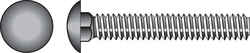 HILLMAN 3/8 Dia. x 5 in. L Zinc-Plated Steel Carriage Bolt 50 pk