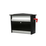 Gibraltar Mailboxes Mailsafe Steel Black Lockable Mailbox 16-7/8 in. L x 13-1/4 in. H x 16-7/8