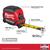 Milwaukee 25 ft. L X 1 in. W Compact Wide Blade Magnetic Tape Measure 1 pk