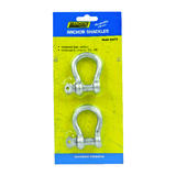 Seachoice Galvanized 11.5 in. L x 3/8 in. W Shackle 2 pc. Steel