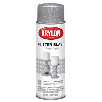 Krylon Silver Flash Glitter Blast Spray Paint 5.75 oz