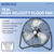 KOOL-FLO 22.2 in. H X 18 in. D 3 speed High Velocity Fan