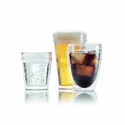 Bodum Clear Acrylic Double Wall Tumbler 15 oz. BPA Free