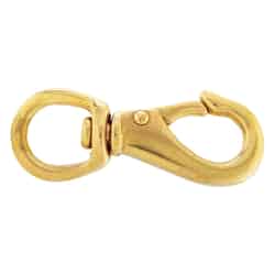 Campbell Chain 5/8 in. Dia. x 3-1/8 in. L Polished Bronze Quick Snap 60 lb.