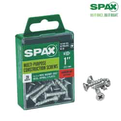SPAX No. 10 x 1 in. L Phillips/Square Flat Zinc-Plated Steel Multi-Purpose Screw 20 each