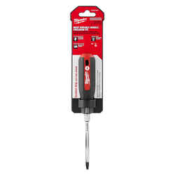 Milwaukee 4 in. ECX Screwdriver Red 1 pc. Cushion Grip Chrome-Plated Steel #1