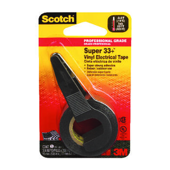 Scotch 3/4 in. W x 200 in. L Black Electrical Tape Vinyl