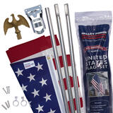 Valley Forge American Flag Kit 36 in. H X 60 in. W