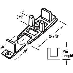 Prime-Line White Plastic By-Pass Guide 1 pk