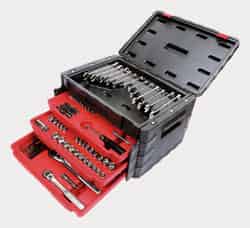 Craftsman 3/8 in. x 1/4, 3/8 and 1/2 in. drive Metric and SAE 6 Point Socket Wrench Set 240 pc.