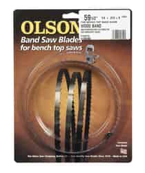 Olson 0.3 in. W x 0.01 in. x 59.5 L Carbon Steel Band Saw Blade 6 TPI 1 pk Hook