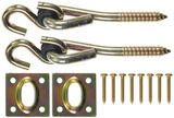 Ace Small Zinc-Plated Silver Steel 4 in. L Swing Hook Kit 2 pk 225 lb.