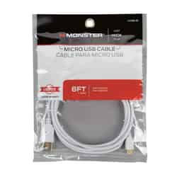 Monster Cable Hook It Up 6 ft. L USB 2.0 Micro Cable