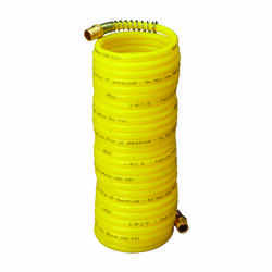 Amflo 25 ft. L X 1/4 in. D Nylon Recoil Air Hose 200 psi Yellow