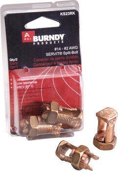 Burndy Servit Split Bolt Split Bolt Connector 2 pk