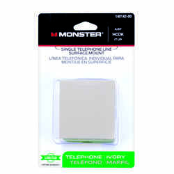 Monster Cable Single Telephone Line Surface Mount Jack