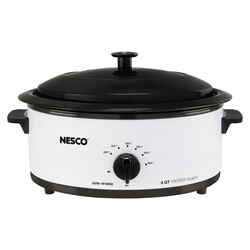 Nesco  White  Porcelain  6 qt. Electric Roaster  9.25 in. H x 12 in. W x 17 in. L 