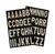 Hy-Ko 2 in. Vinyl Letter Set Self-Adhesive A-Z Black/Silver