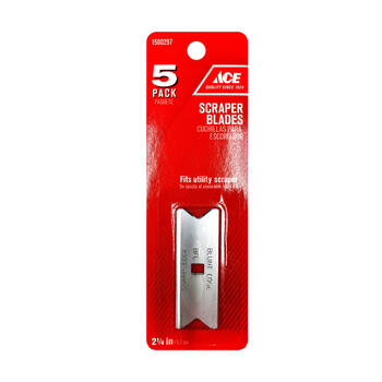 Ace 2-1/2 in. W Steel Double Edge Scraper Blade