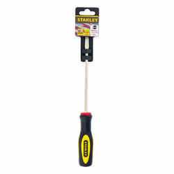 Stanley Fluted Cabinet Slotted 1/4 Screwdriver Steel Yellow 1 EA 6 in.