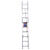 Werner 20 ft. H X 16 in. W Aluminum Extension Ladder Type III 200 lb