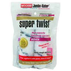 Wooster Super Twist Yarn 4-1/2 in. W X 1/2 in. S Paint Roller Cover 2 pk