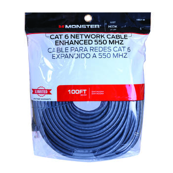 Monster Cable Hook It Up 100 ft. L Category 6 Networking Cable