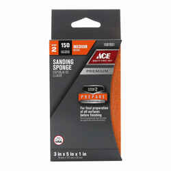 Ace 5 in. L X 5 in. W X 1 in. T 150 Grit Fine Block Sanding Sponge