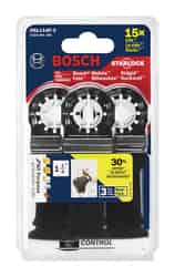 Bosch Starlock 1-1/4 x 4 in. L Metal Plunge Blade 3 pk