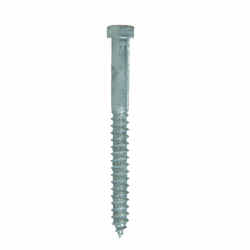 HILLMAN 3/8 in. x 4 in. L Hex Hot Dipped Galvanized Steel Lag Screw 50 pk