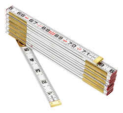 Lufkin 6 ft. L x 5/8 in. W Wood Rule SAE