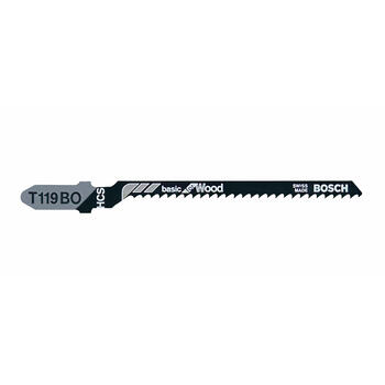 Bosch 3-1/4 in. T-Shank 12 TPI 5 pk Jig Saw Blade Carbon Steel