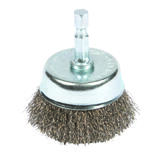 Forney 3 in. Dia. x 1/4 in. Coarse Steel Crimped Wire Cup Brush 1 pc.