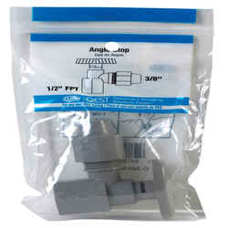 Zurn Qest 1/2 in. CPVC T X 3/8 in. S Plastic Angle Stop Valve