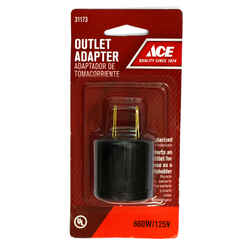 Ace Polarized 1 Outlet To Keyless Socket 1 pk Surge Protection