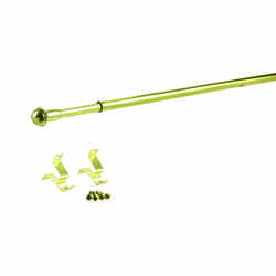 Kenney Brass Brass 48 in. L Curtain Rod