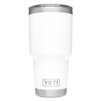 YETI Rambler White Stainless Steel MagSlider 30 oz. Insulated Tumbler BPA Free