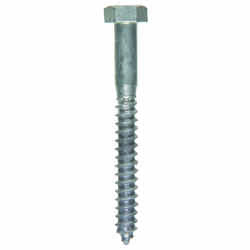 HILLMAN 3 in. L x 5/16 in. Hex Hot Dipped Galvanized Steel 100 pk Lag Screw
