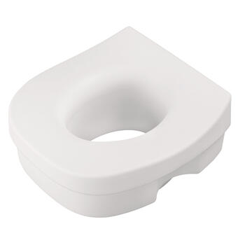 Delta White Elevated Toilet Seat Plastic 5 in. H x 11-3/4 in. L