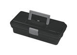 Ace 12 in. Plastic 9.25 in. W x 4 in. H One Latch Tool Box Black