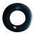 Water Sports Rubber Inflatable Black Floating Tube 45 in. W x 45 in. L x 12 in. H