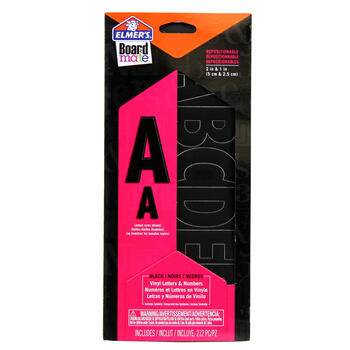 Elmer's BoardMate Varies Vinyl Numbers Stencil 212 pc.