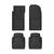 WeatherTech Trim-To-Fit Black Thermoplastic Elastomer Auto Floor Mats 4 pk 34.5 in. 21.5 in.