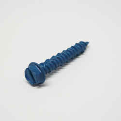 Ace 3/16 in. x 1-1/4 in. L Slotted Hex Washer Head Ceramic Steel Masonry Screws 25 pk