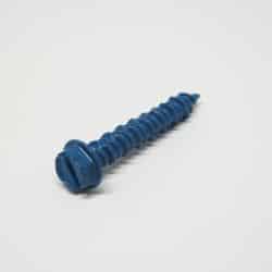 Ace 3/16 in. x 1-1/4 in. L Slotted Hex Washer Head Ceramic Steel Masonry Screws 25 pk
