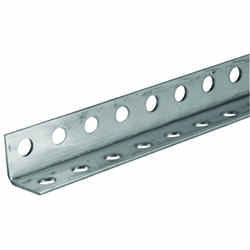 Boltmaster 1.25 in. H x 1.25 in. H x 36 in. L Perforated Angle Zinc Plated Steel